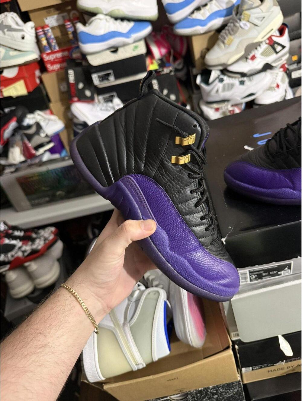 Jordan retro 12 field purple sz 8